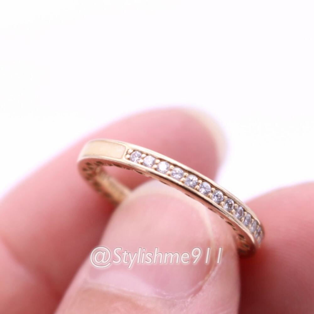Authentic Pandora 14K Gold Radiant Hearts of Pandora Ring - Picture 11 of 14